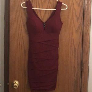 Windsor bergundy with glitter party dress